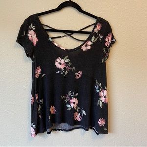 SO Black Floral Shirt